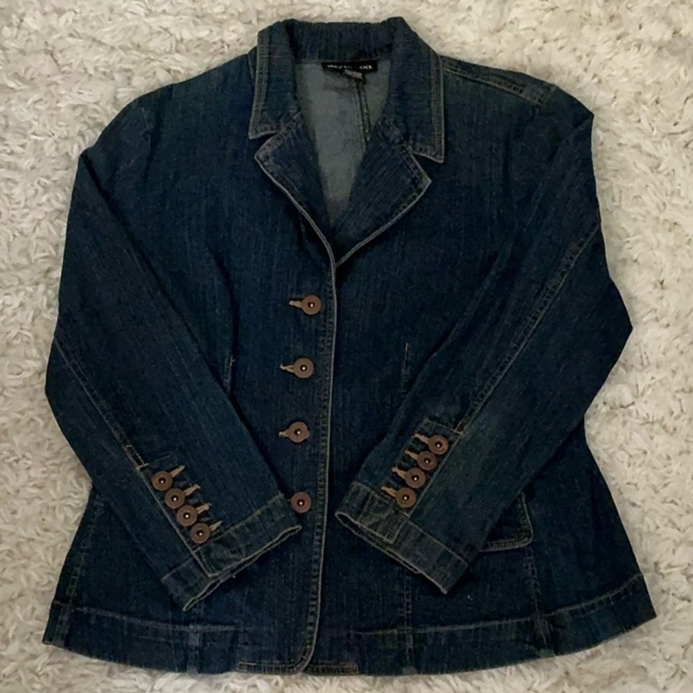 Y2K Dark Denim Blazer
